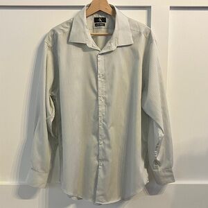 Calvin Klein Men's Slim Fit Non Iron Striped Dress Shirt